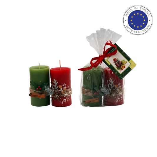 Festive Glow: Christmas Candle