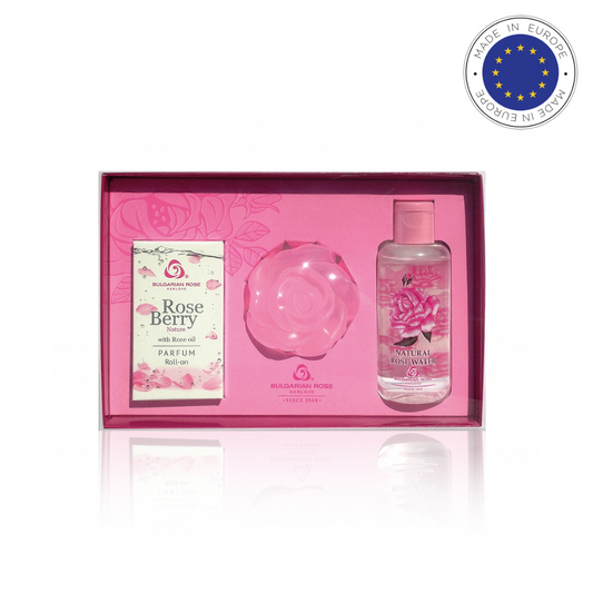 Mother's Day Rose Delight Set(Rose Perfume, Rose Soap & Rose Water)